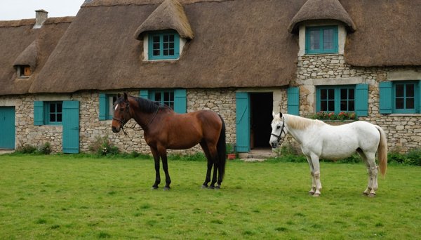 Vivre en bretagne : maison avec terrain pour chevaux